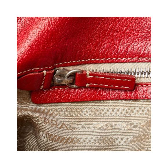 Pre Loved Prada Rolled Leather Shoulder Bag - Picture 8 of 11